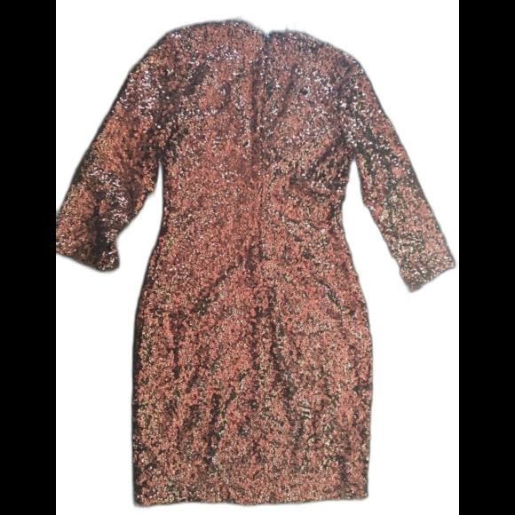 Women's Express Deep Red Sequin Mini Party Dress SZ 00 - Picture 5 of 5